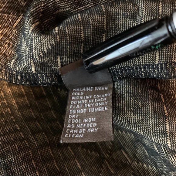 J McLaughlin Knitted Black Brown Printed Leggings Size Small - Picture 6 of 7